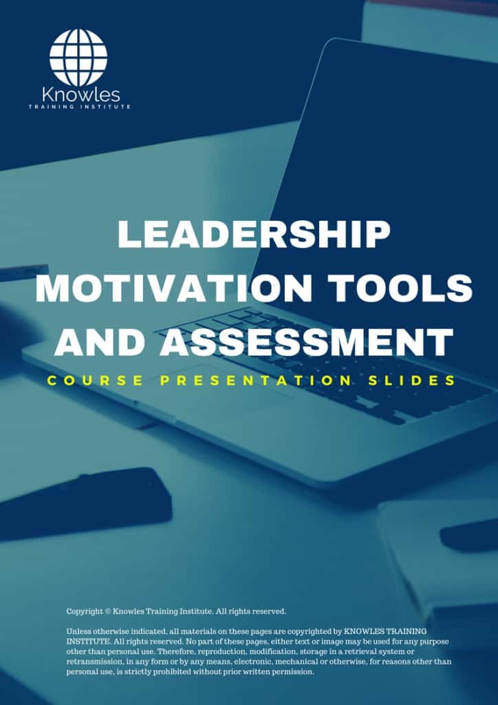 Leadership Motivation Tools And Assessment Training Course Presentation Slides