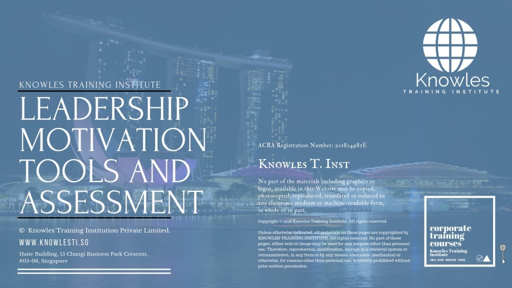 Leadership Motivation Tools And Assessment Training Course in Singapore
