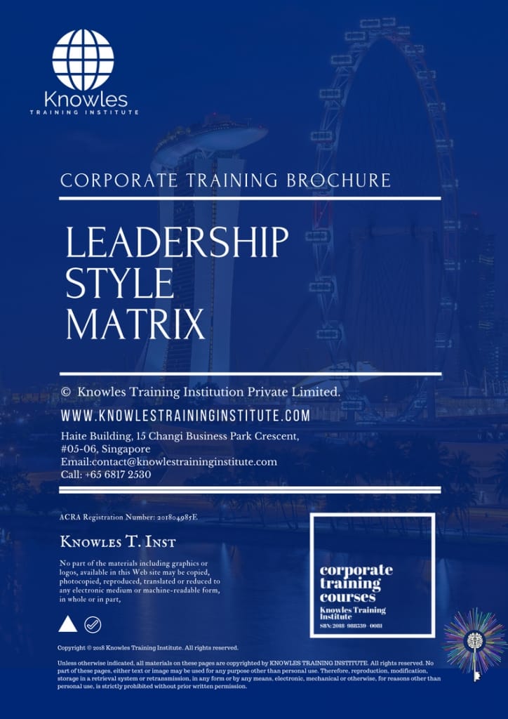 Leadership Style Matrix Training Course Brochure