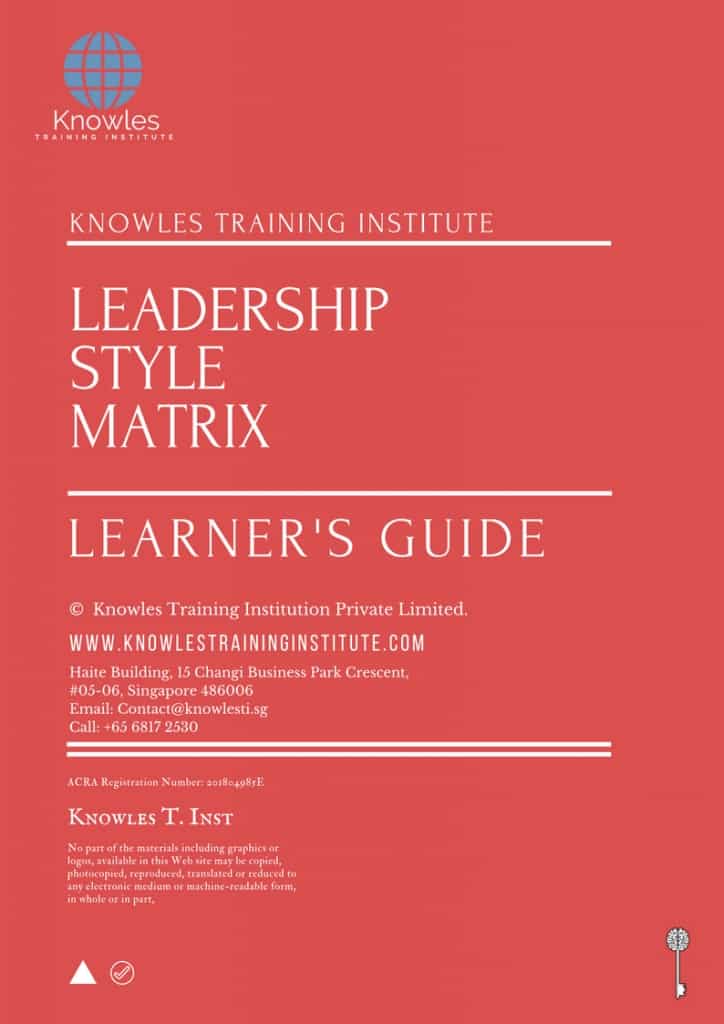 Leadership Style Matrix Training Course Learner’s Guide