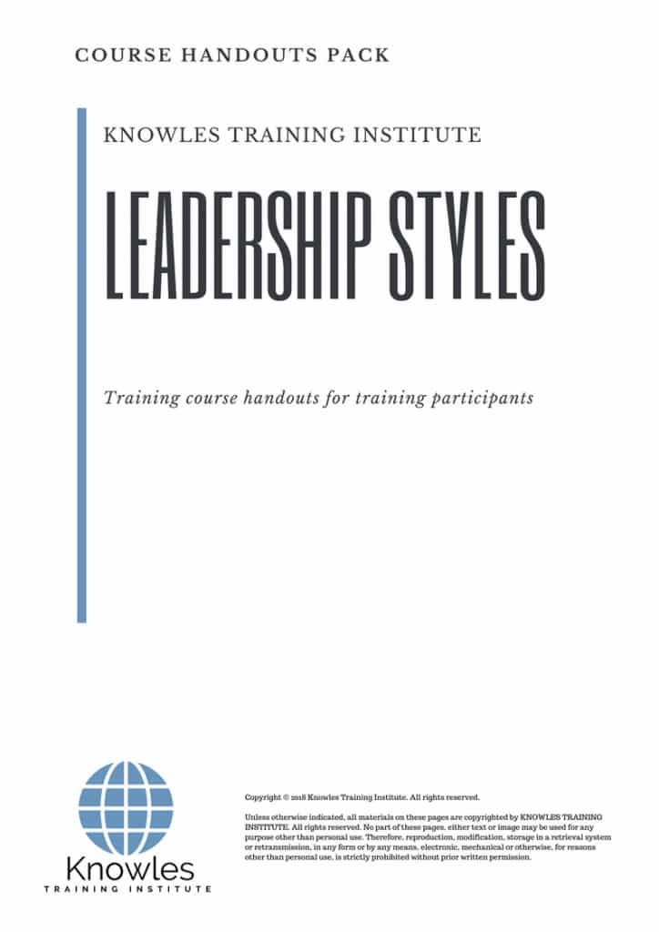 Leadership Styles Course Handouts