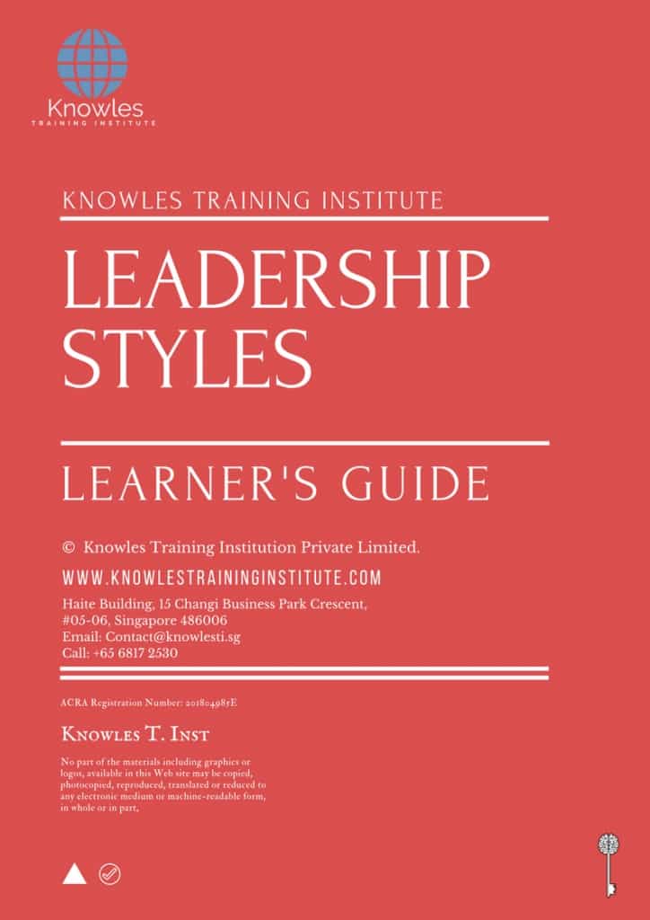 Leadership Styles Training Course Learner’s Guide