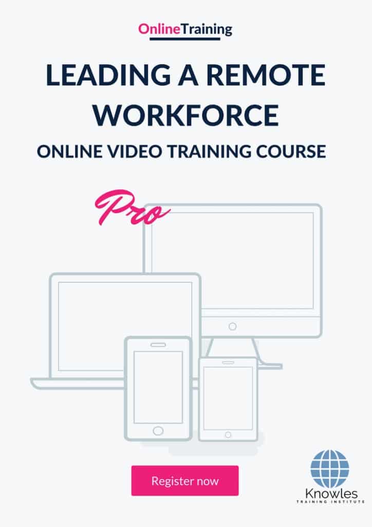 Leading A Remote Workforce Online Training Video Course