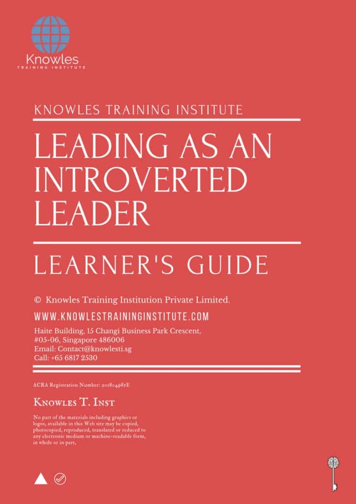 Leading As An Introverted Leader Training Course Learner’s Guide