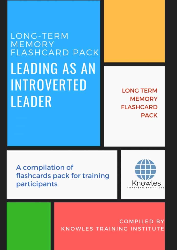 Leading As An Introverted Leader Training Flashcards