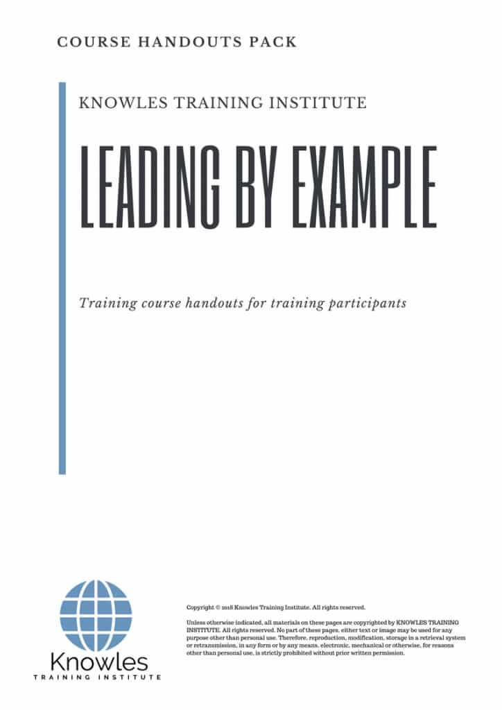 Leading By Example Course Handouts