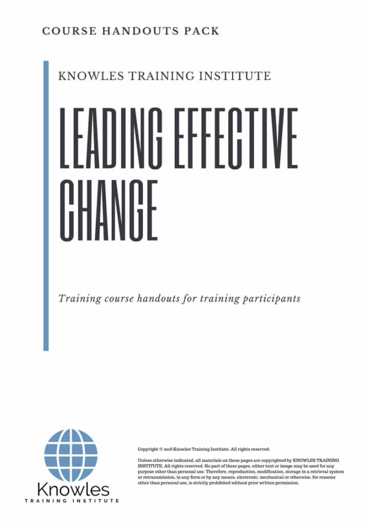 Leading Effective Change Course Handou