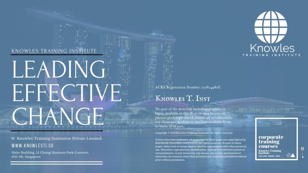 Leading Effective Change Training Course Learner’s Guide (2)