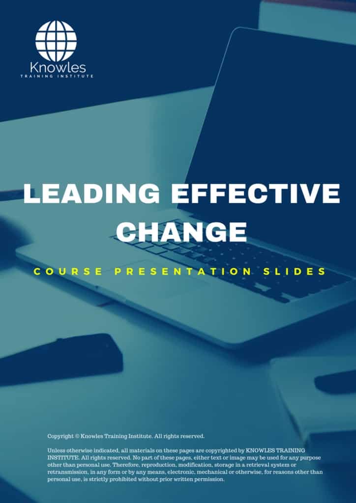 Leading Effective Change Training Course Presentation Slides
