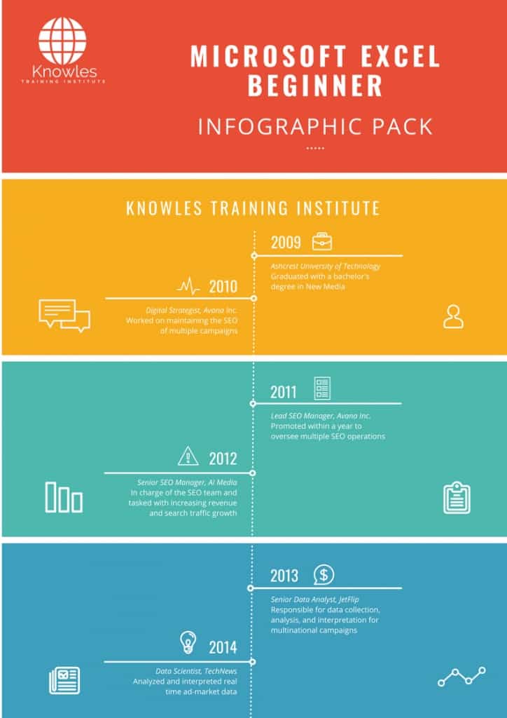 Microsoft Excel Beginner Infographics