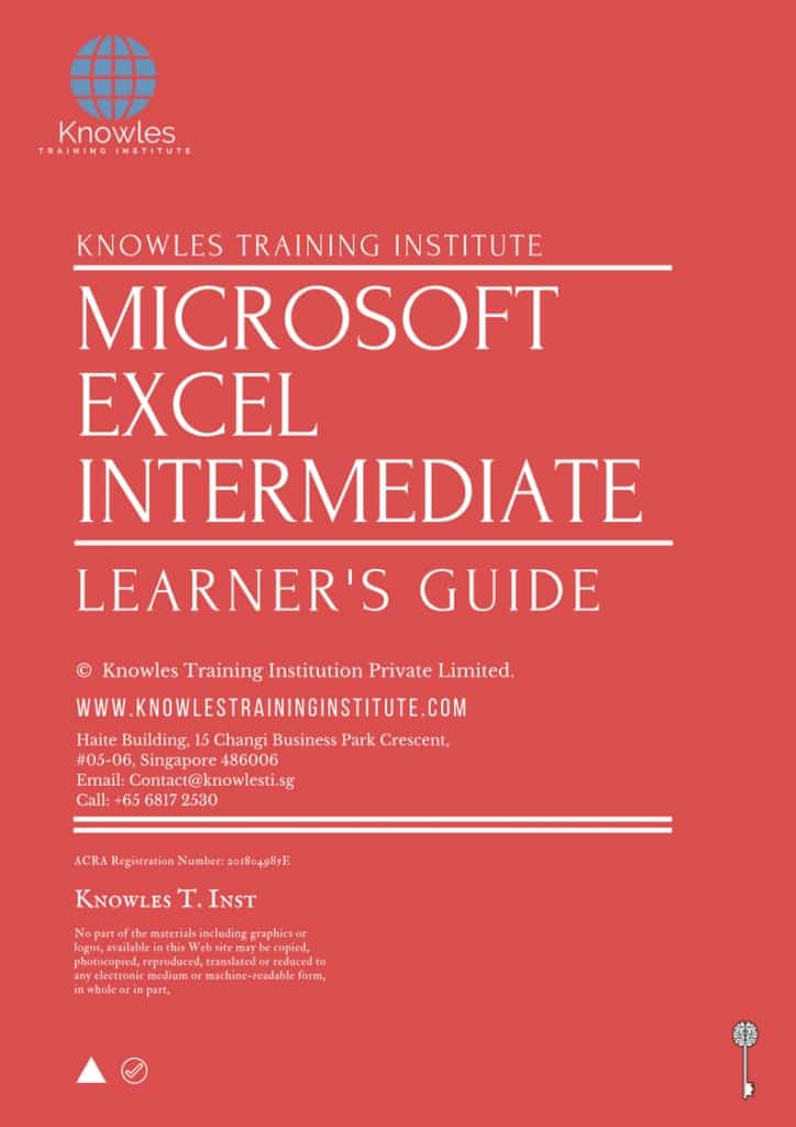 Microsoft Excel Intermediate Training Course In Singapore Knowles Training Institute 2254