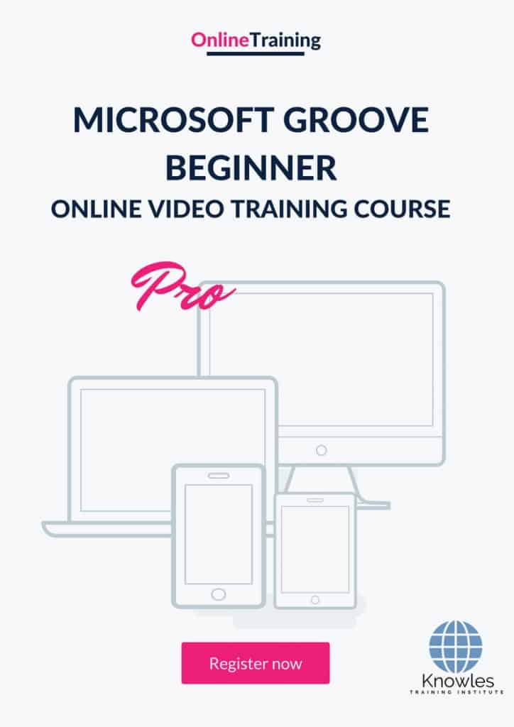 Microsoft Groove Beginner Online Training Video Course