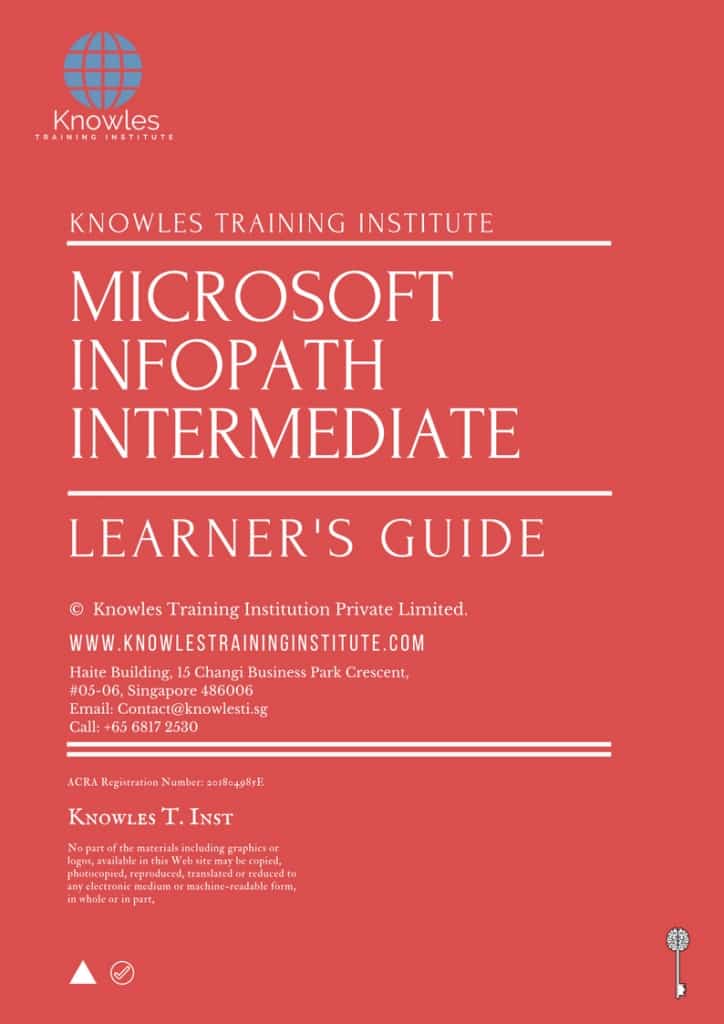 Microsoft Infopath Intermediate Training Course Learner’s Guide