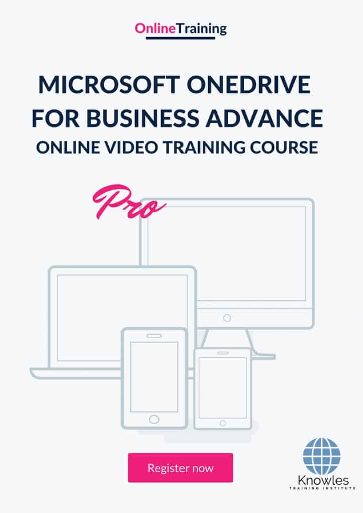 Microsoft Onedrive For Business Advance Online Training Video Course