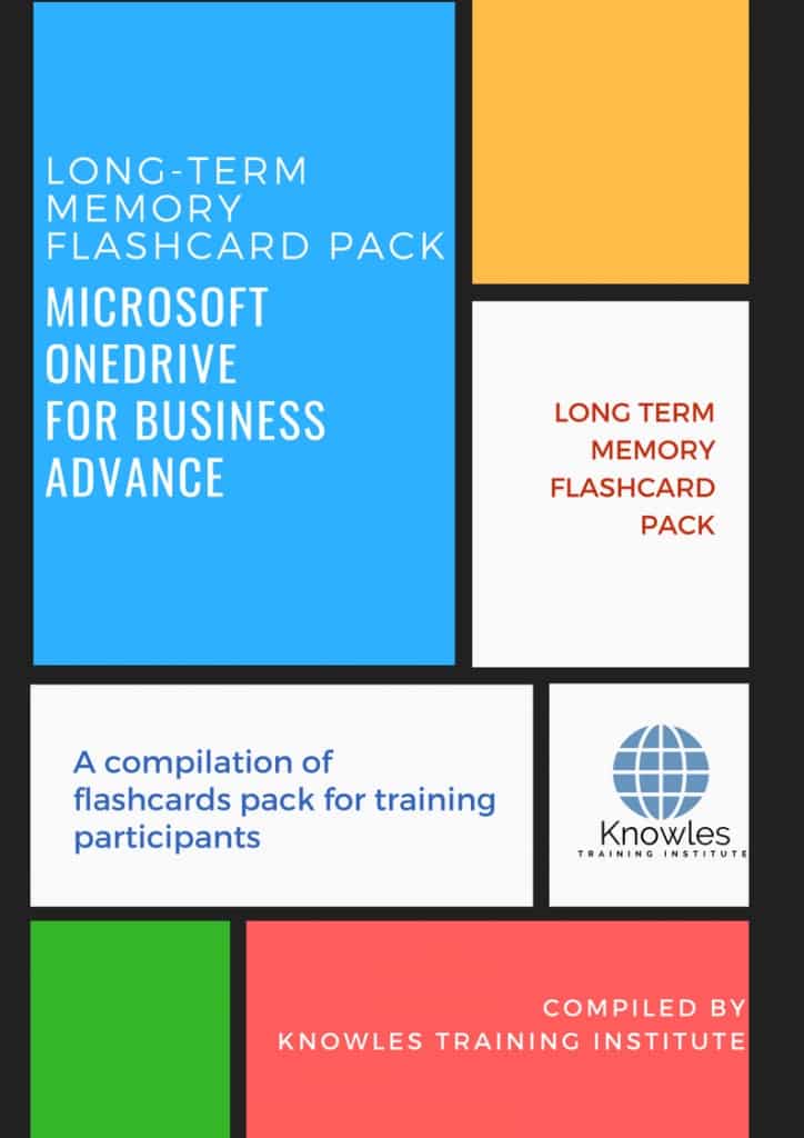 Microsoft Onedrive For Business Advance Training Flashcards