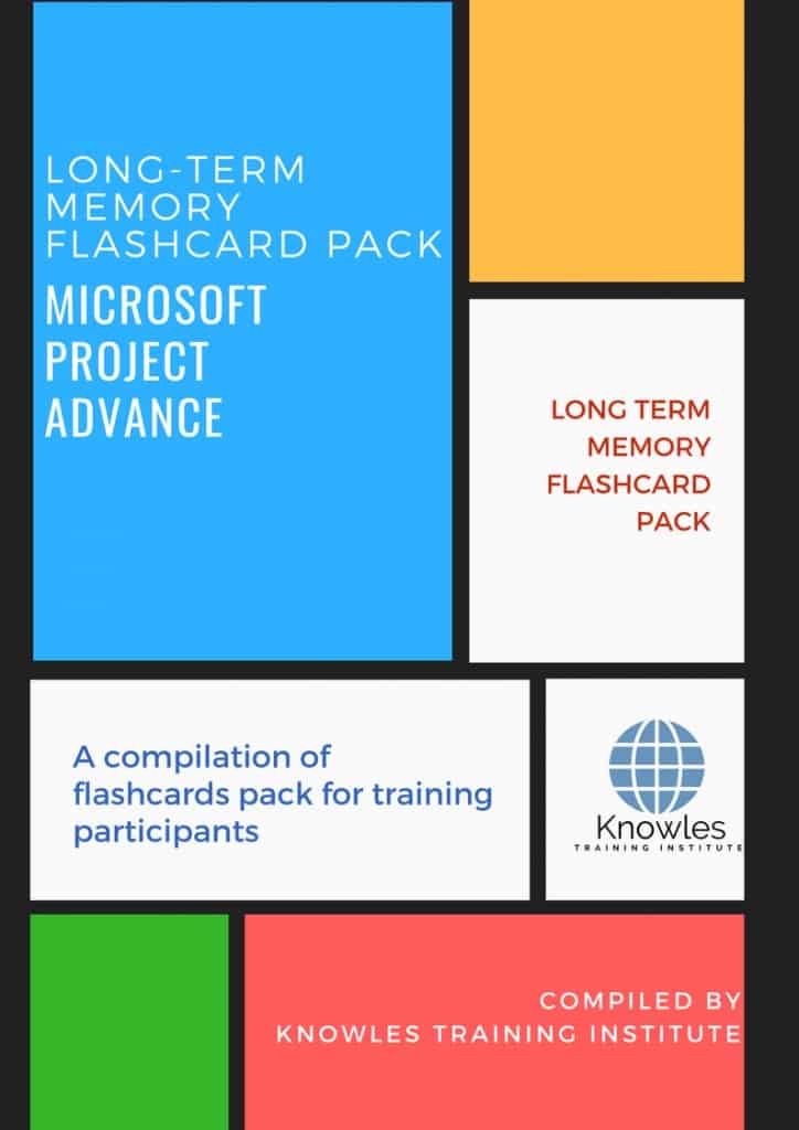 Microsoft Project Advance Training Flashcards