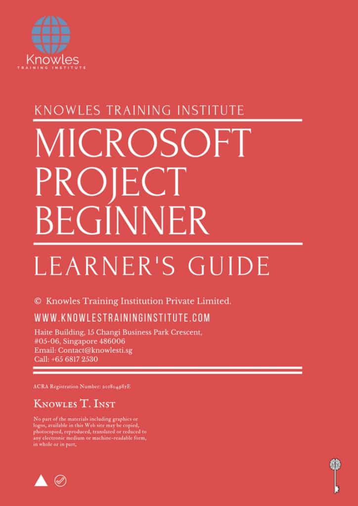 Microsoft Project Beginner Training Course Learner’s Guide
