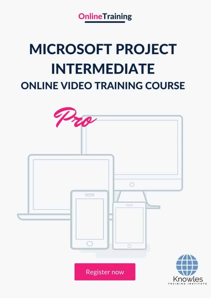 Microsoft Project Intermediate Online Training Video Course
