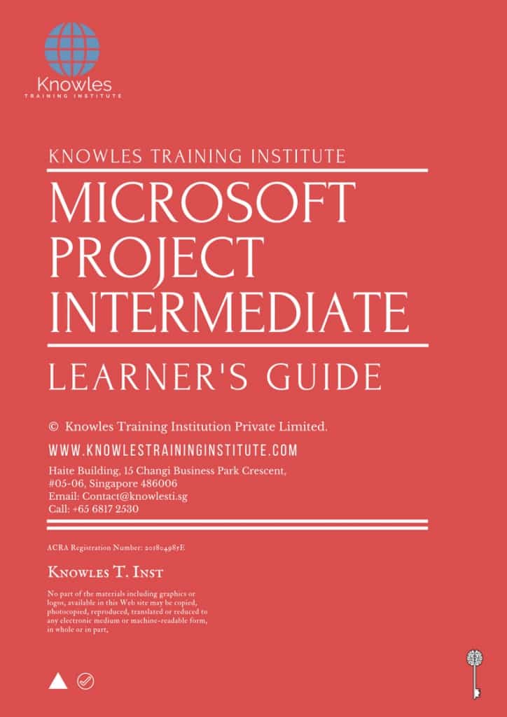 Microsoft Project Intermediate Training Course Learner’s Guide