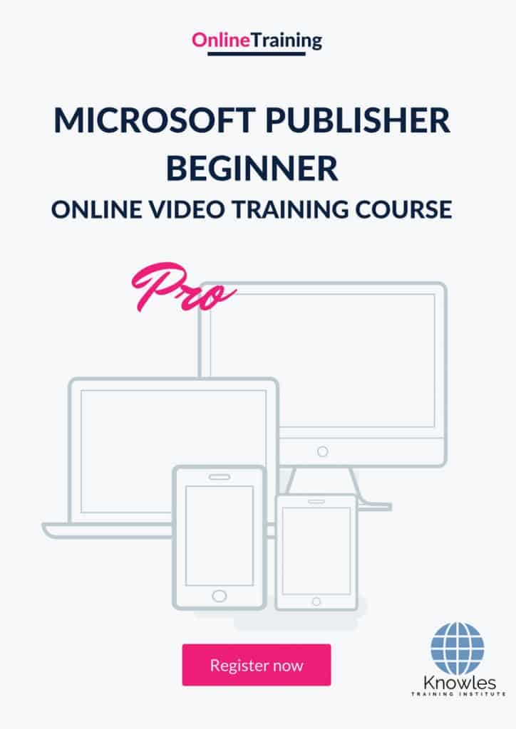 Microsoft Publisher Beginner Online Training Video Course