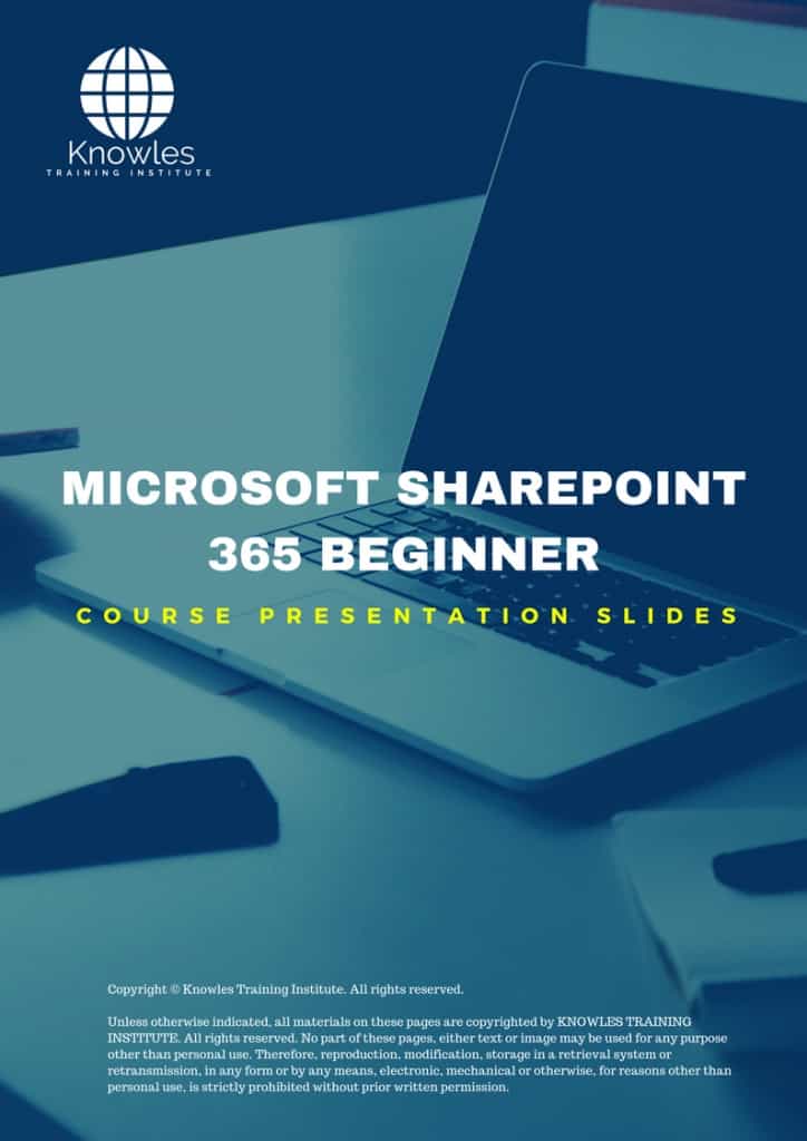 Microsoft Sharepoint 365 Beginner Training Course Presentation Slides