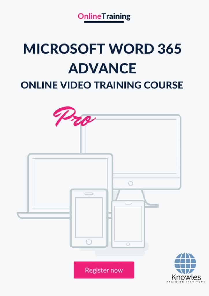 Microsoft Word 365 Advance Online Training Video Course