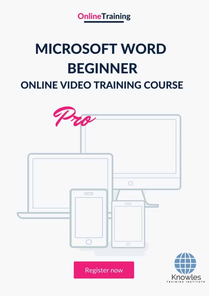 Microsoft Word Beginner Online Training Video Course