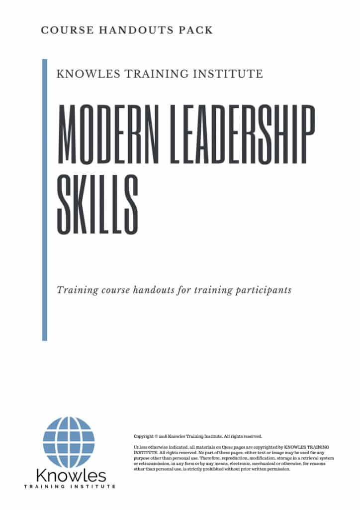 Modern Leadership Skills Course Handouts