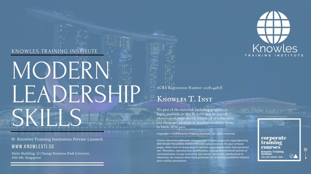 Modern Leadership Skills Training Course in Singapore
