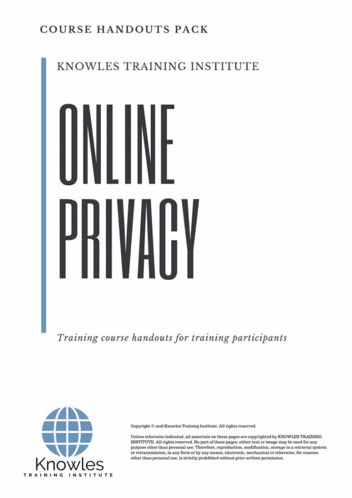 Online Privacy Course Handouts