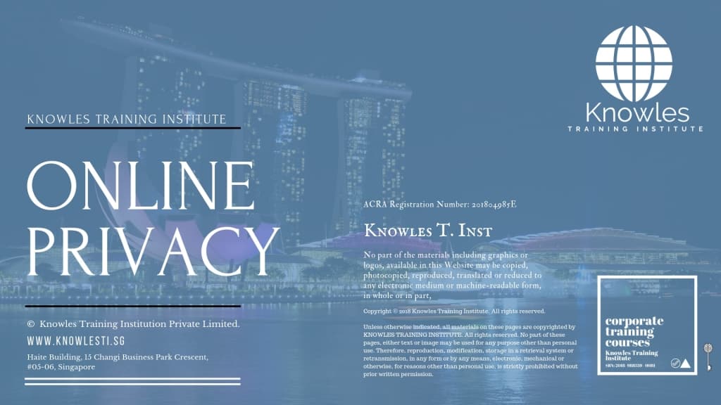 Online Privacy Training Course in Singapore