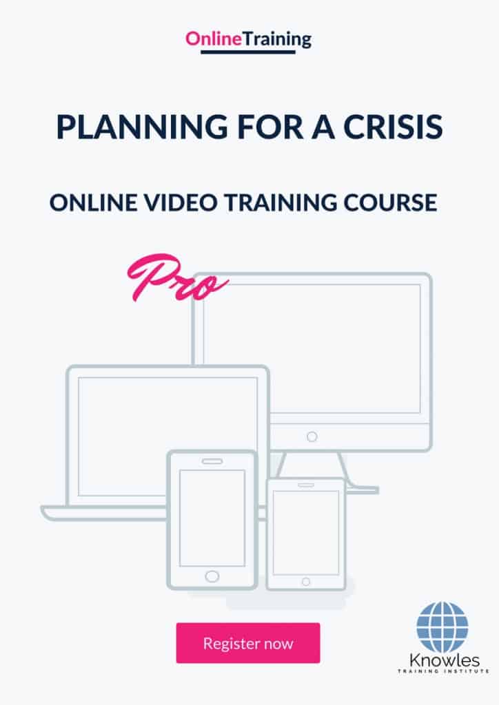 Planning For A Crisis Online Training Video Course