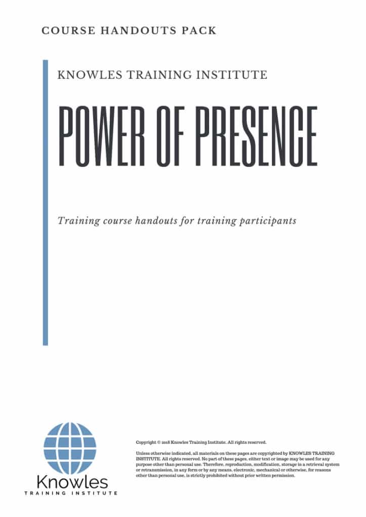 Power Of Presence Course Handouts