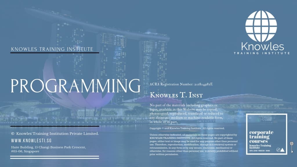 Programming Training Course in Singapore