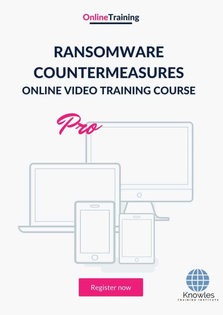 Ransomware Countermeasures Online Training Video Course