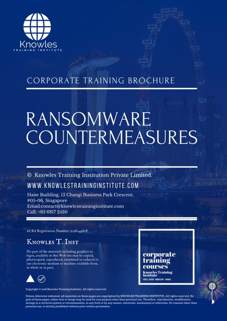 Ransomware Countermeasures Training Course Brochure