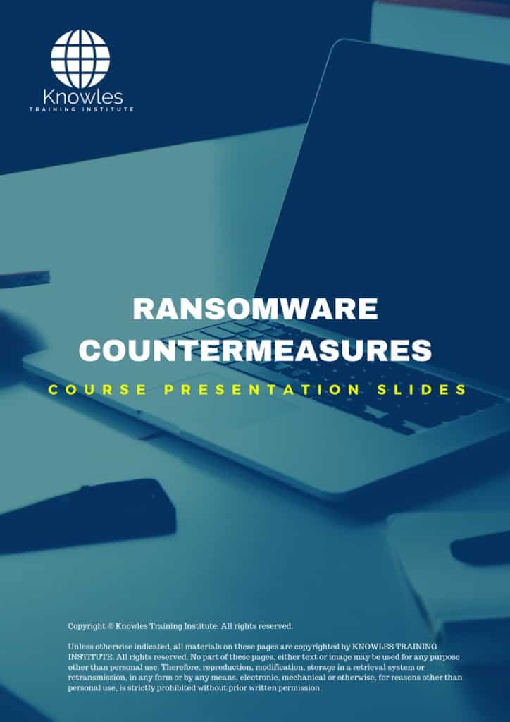 Ransomware Countermeasures Training Course Presentation Slides