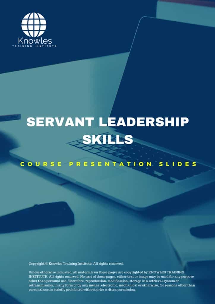 Servant Leadership Skills Training Course Presentation Slides