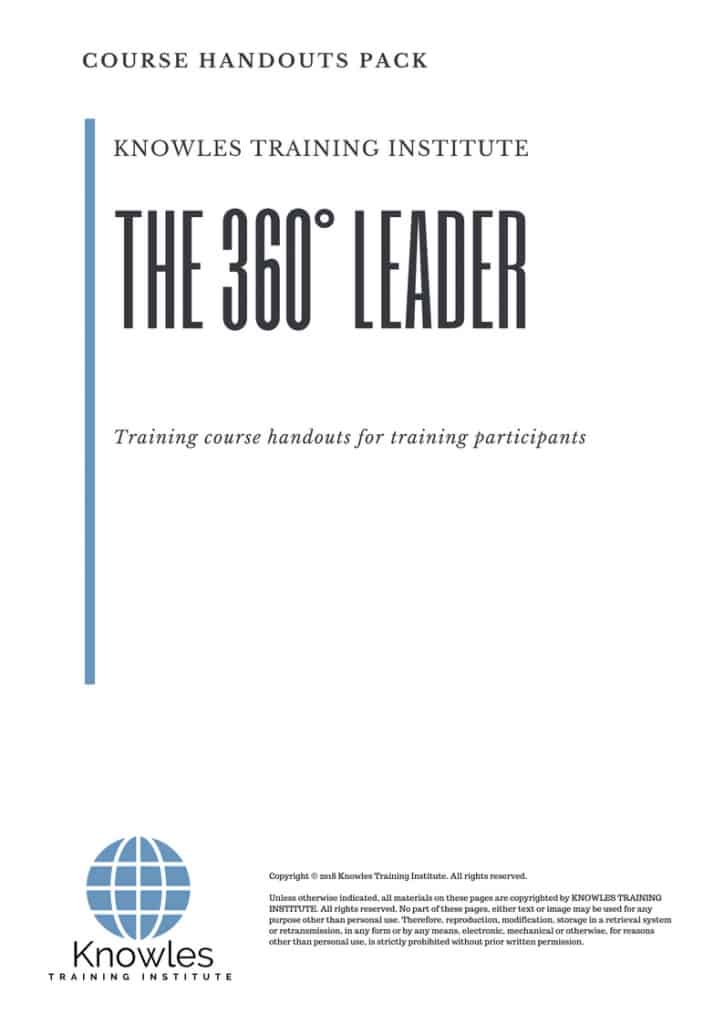 The 360° Leader Course Handouts