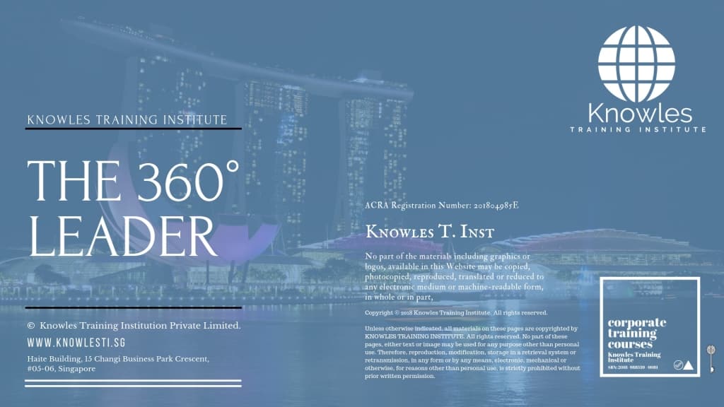 The 360° Leader Training Course in Singapore
