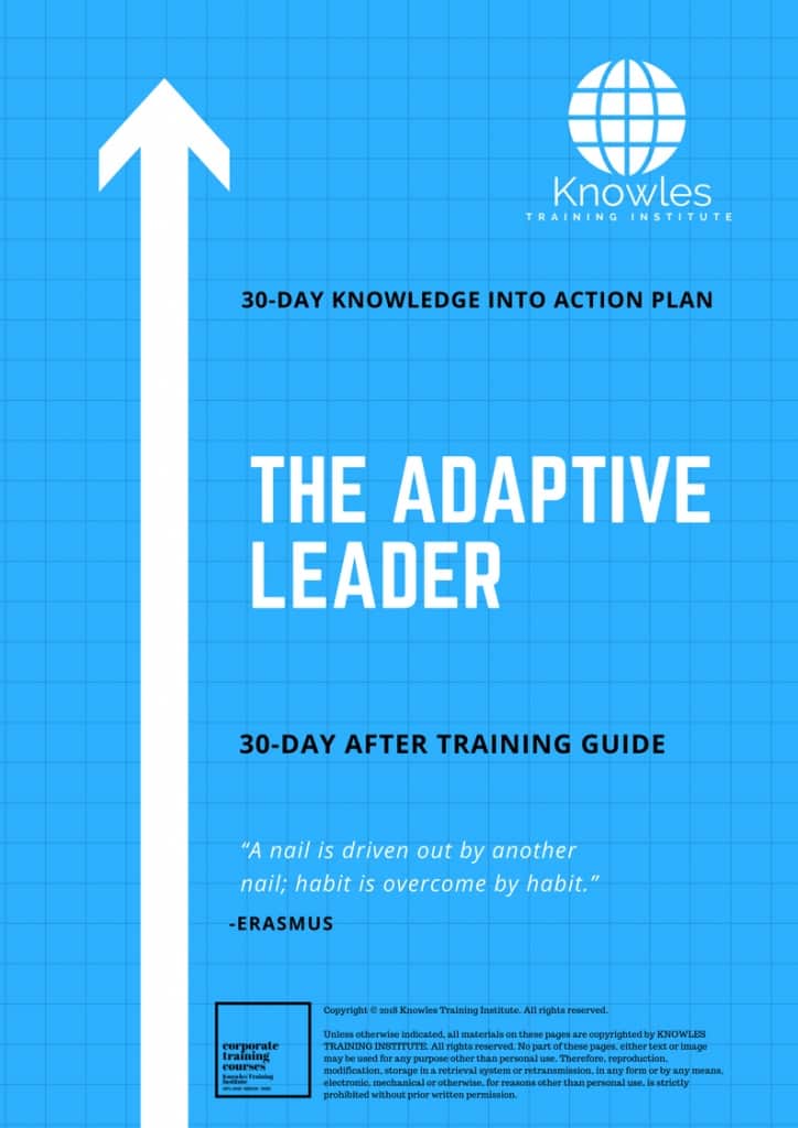 The Adaptive Leader 30 Day After Training Guide