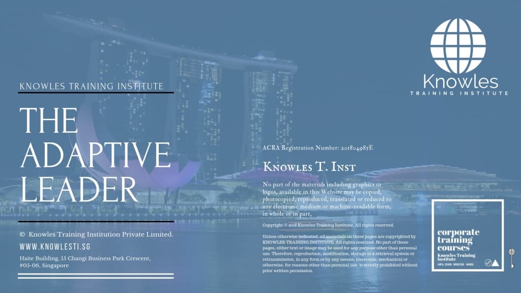 The Adaptive Leader Training Course in Singapore