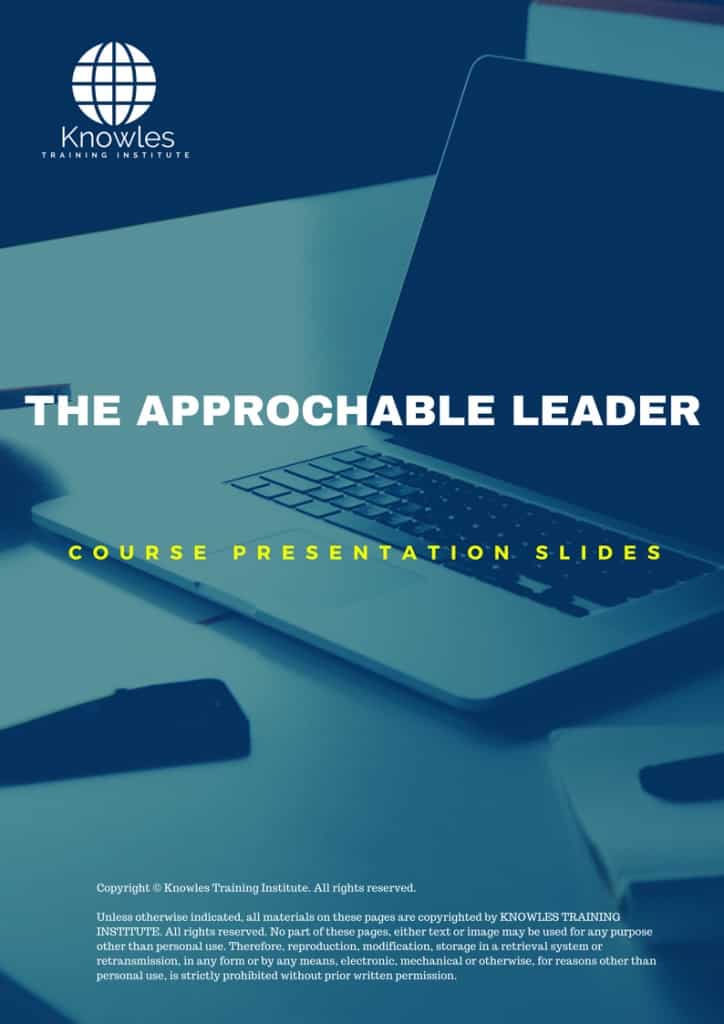 The Approchable Leader Training Course Presentation Slides