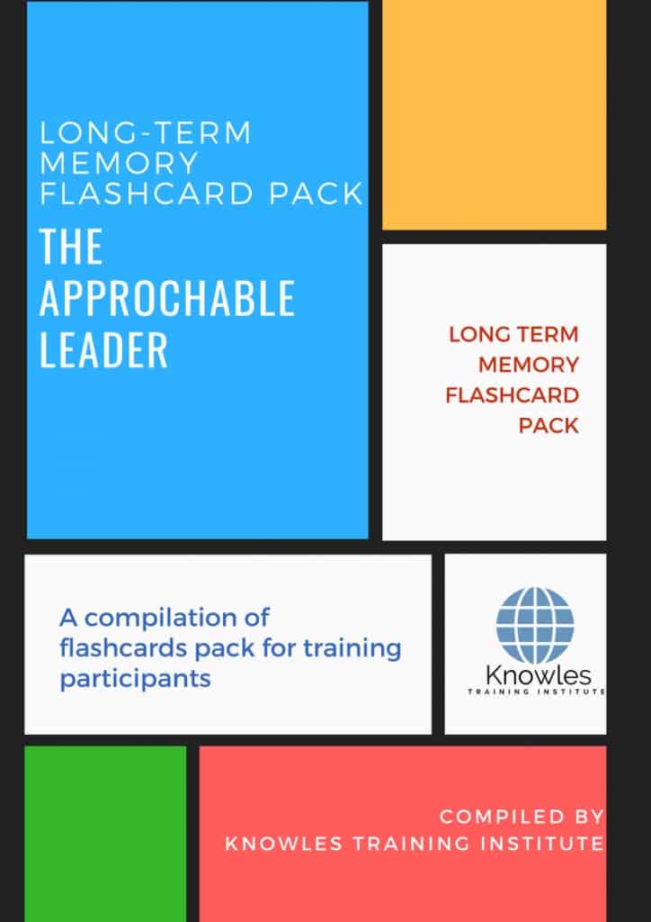 The Approchable Leader Training Flashcards