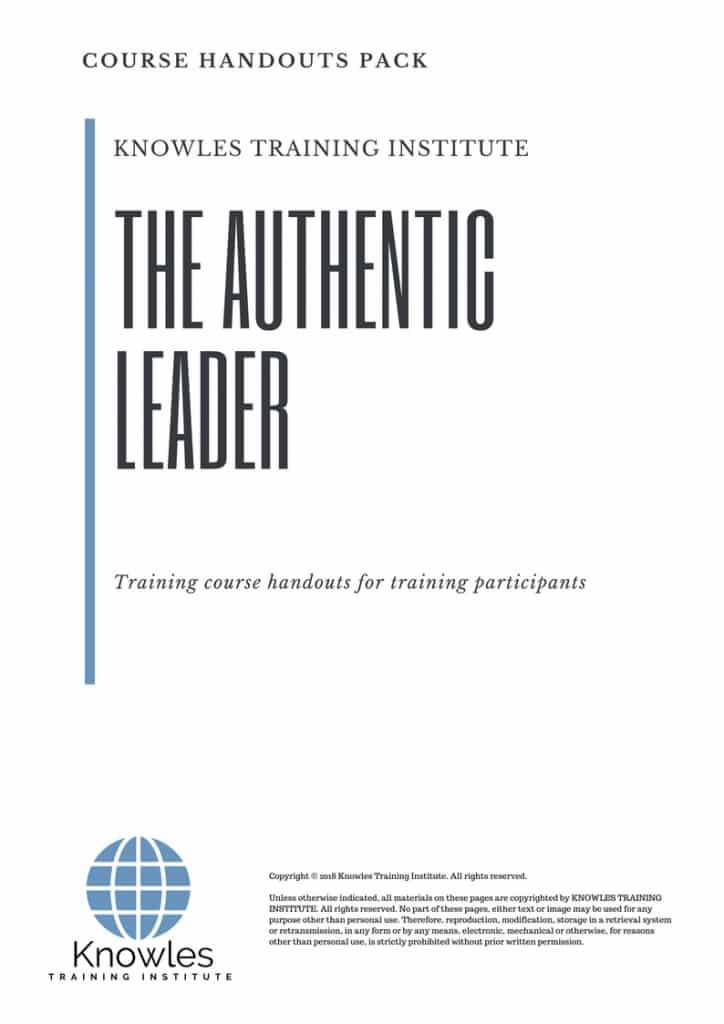 The Authentic Leader Course Handouts