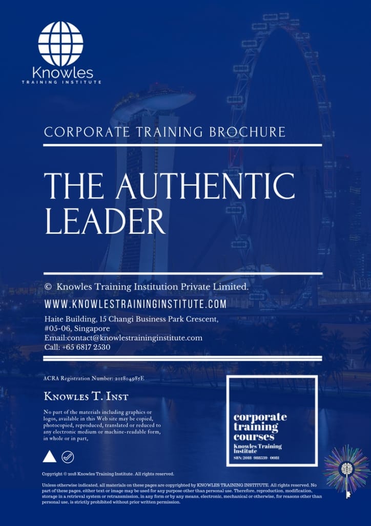 The Authentic Leader Training Course Brochure