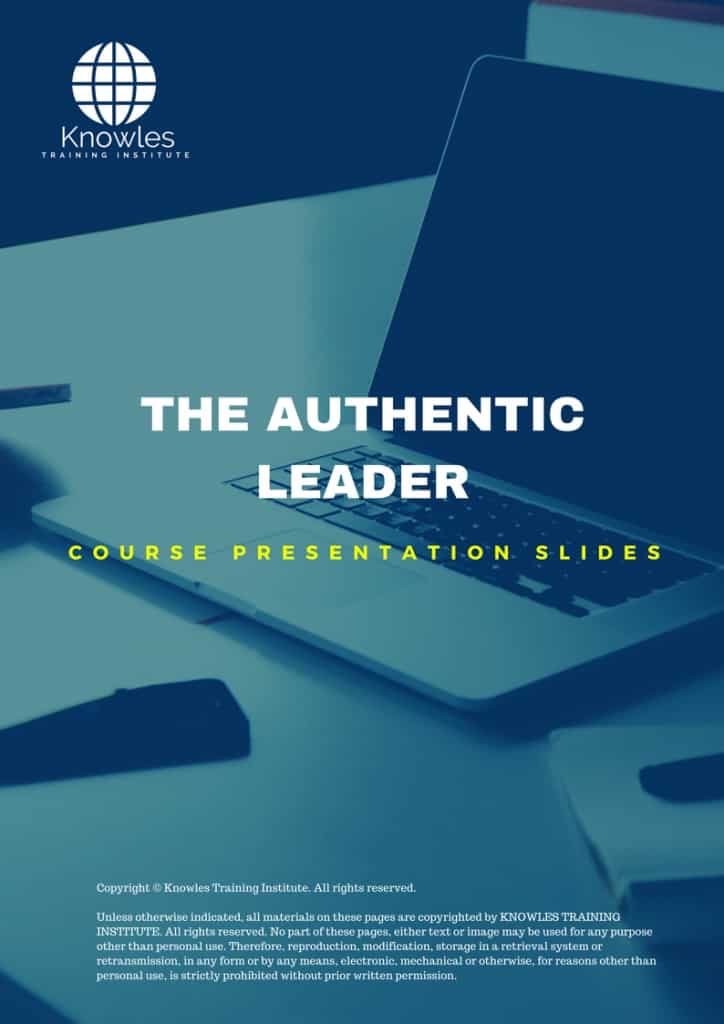 The Authentic Leader Training Course Presentation Slides