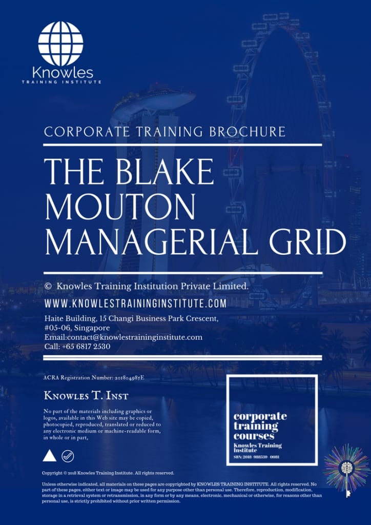 The Blake Mouton Managerial Grid Training Course Brochure