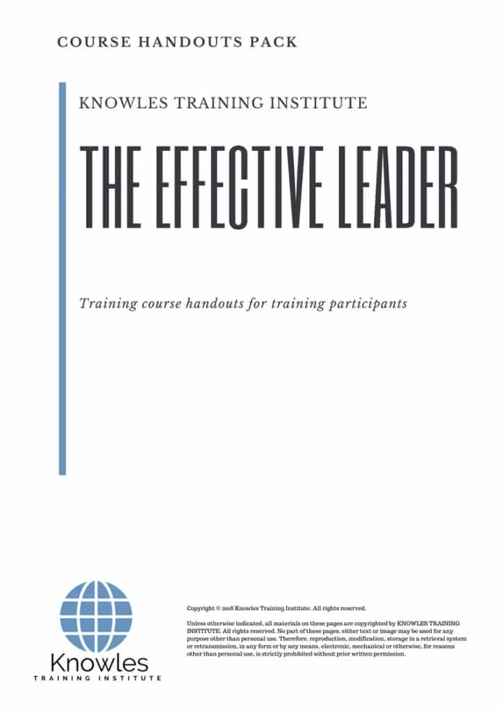 The Effective Leader Course Handouts