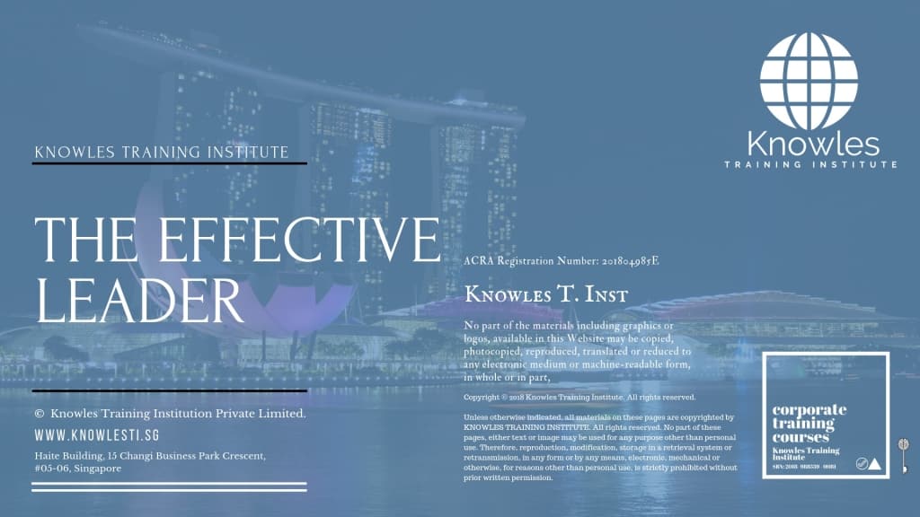 The Effective Leader Training Course in Singapore